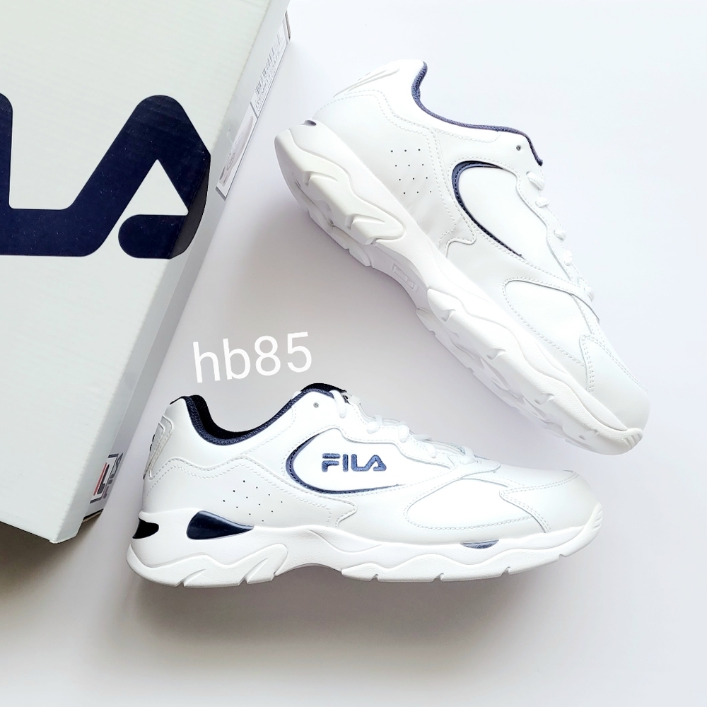 Fila Tri Runner White /Navy Men's 10 - Picture 2 of 6